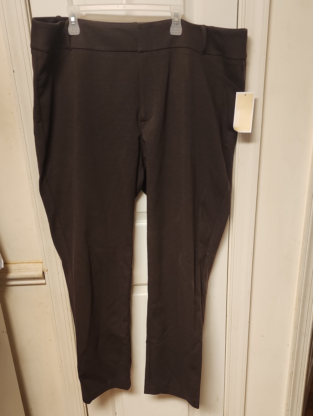 BNWT Brown Michael Kors Straight Leg Pant - Picture 1 of 3